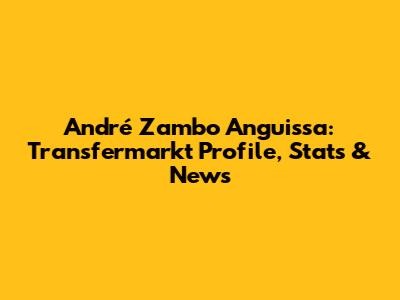 André Zambo Anguissa: Transfermarkt Profile, Stats & News