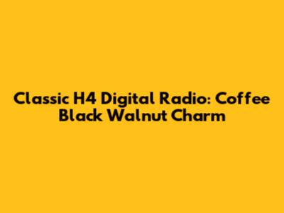 Classic H4 Digital Radio: Coffee Black Walnut Charm