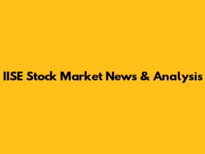 IISE Stock Market News & Analysis