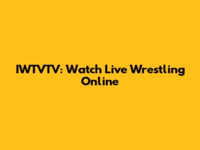IWTVTV: Watch Live Wrestling Online
