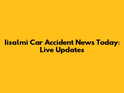 Iisalmi Car Accident News Today: Live Updates