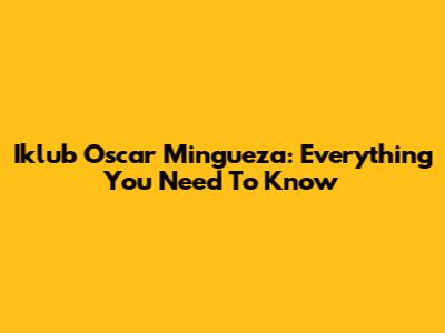 Iklub Oscar Mingueza: Everything You Need To Know