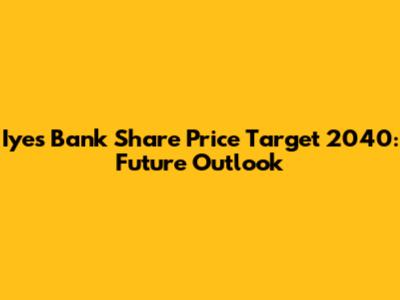 Iyes Bank Share Price Target 2040: Future Outlook