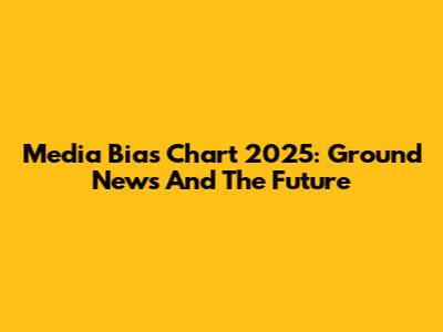 Media Bias Chart 2025: Ground News And The Future