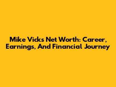 Mike Vick's Net Worth: Career, Earnings, And Financial Journey