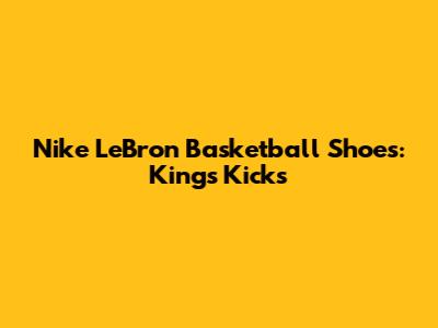 Nike LeBron Basketball Shoes: King's Kicks