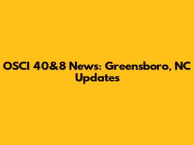 OSCI 40&8 News: Greensboro, NC Updates
