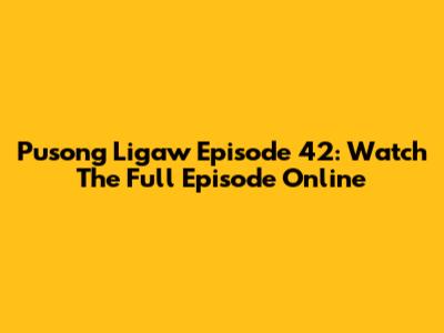 Pusong Ligaw Episode 42: Watch The Full Episode Online