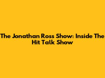 The Jonathan Ross Show:  Inside The Hit Talk Show