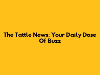 The Tattle News: Your Daily Dose Of Buzz