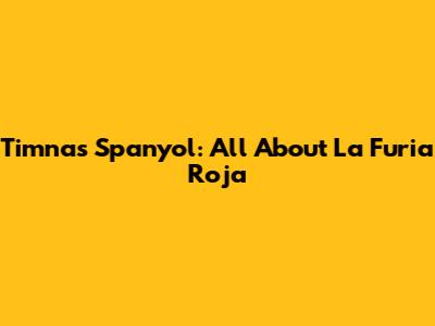 Timnas Spanyol: All About La Furia Roja