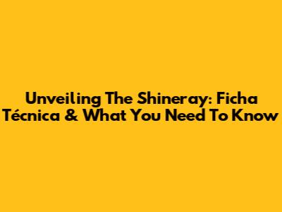 Unveiling The Shineray: Ficha Técnica & What You Need To Know