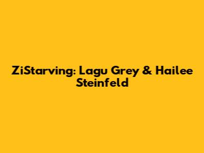 ZiStarving: Lagu Grey & Hailee Steinfeld